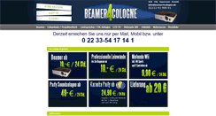 Desktop Screenshot of beamer4cologne.de